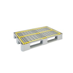 Palette Européenne Hygiénique – CLEAN 1208 (1200x800 mm, 3 semelles, 5 renforts métalliques)