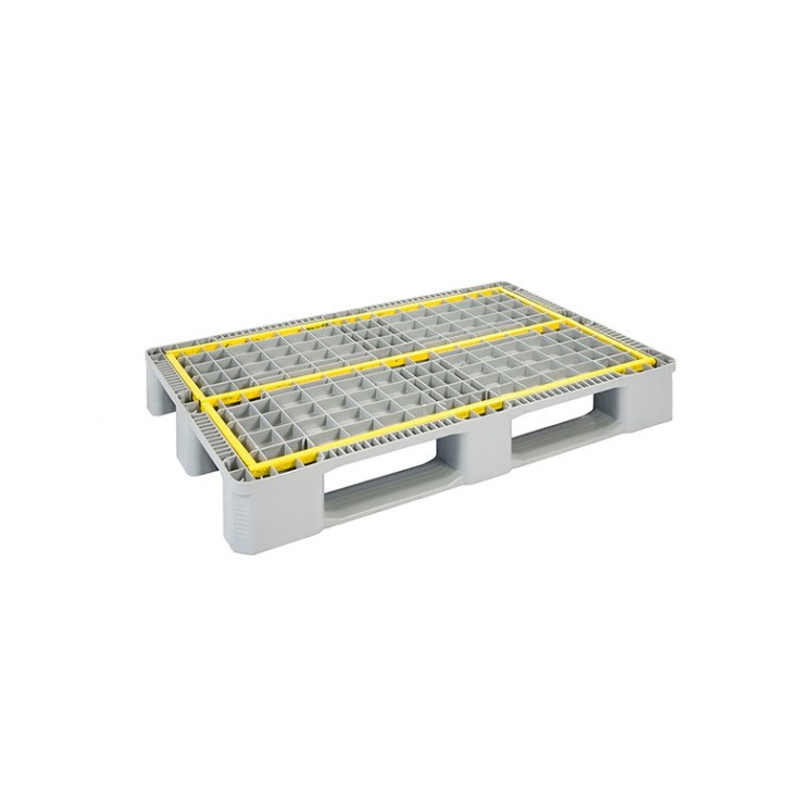 PALETTE EUROPÉENNE HYGIÉNIQUE RENFORCÉE À 3 SEMELLES.