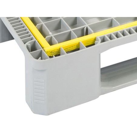 PALETTE INDUSTRIELLE HYGIÉNIQUE RENFORCÉE À 5 SEMELLES