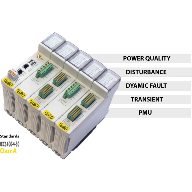 PQM 100 – Analyseur de qualité d’énergie haute précision (0,1%) – Système modulaire jusqu’à 64 canaux