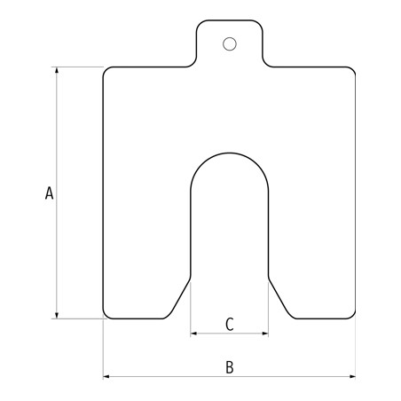 Cales d’alignement en acier inoxydable