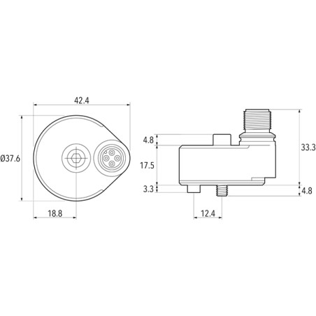 Transducteur de vibrations triaxial