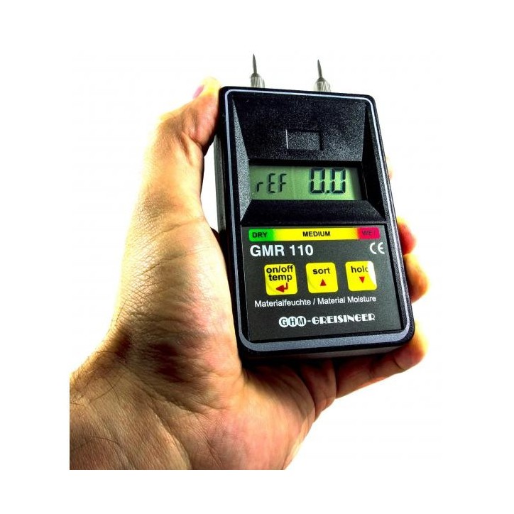 GMR110 - Appareil résistif de mesure de l'humidité des matériaux GMR110 - Appareil résistif de mesure de l'humidité des matériaux